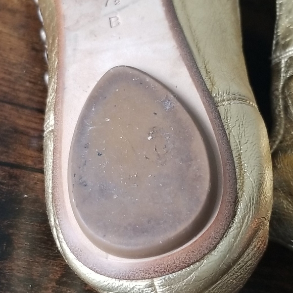 Gold ballet beaded shoes, - Picture 6 of 8